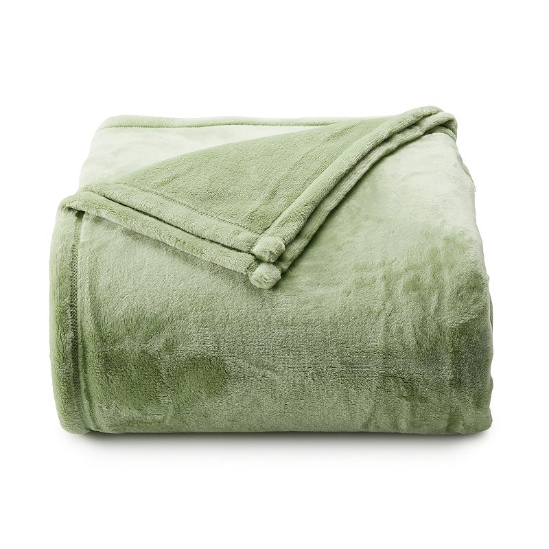 The Big One SuperSoft Plush Blanket, Brt Green, Full/Queen