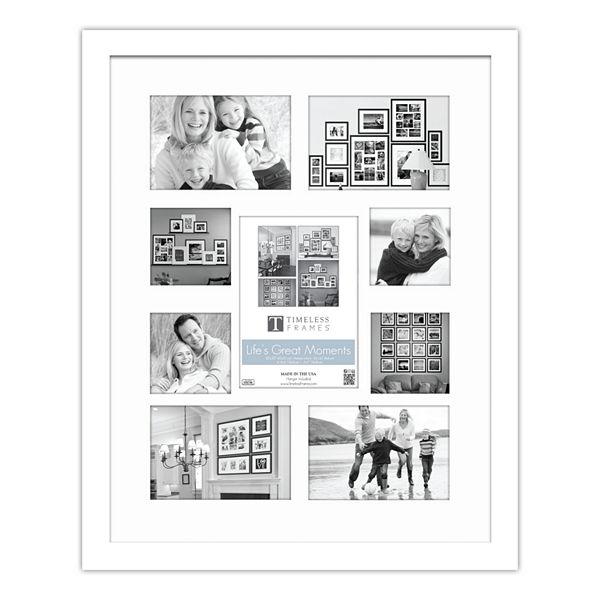 White collage on sale picture frames