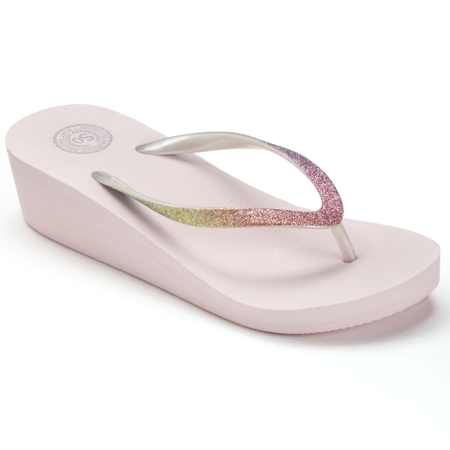 kohls glitter sandals