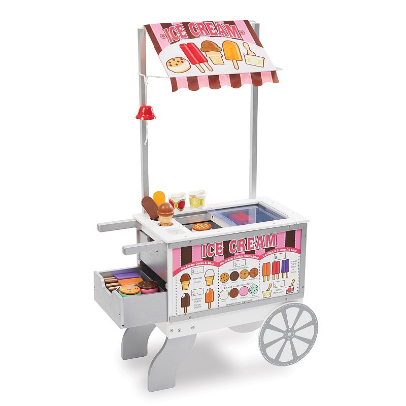 Melissa & Doug Snacks & Sweets Food Cart, Multicolor