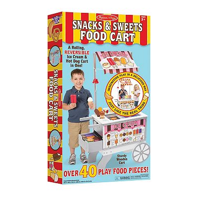 Melissa Doug Snacks Sweets Food Cart