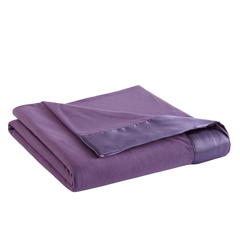 Micro Flannel All Seasons Lightweight Sheet Blanket, Purple, King