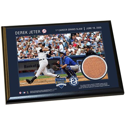 Steiner Sports New York Yankees Derek Jeter Moments First Career Grand Slam 5 x 7 Plaque with Auth...