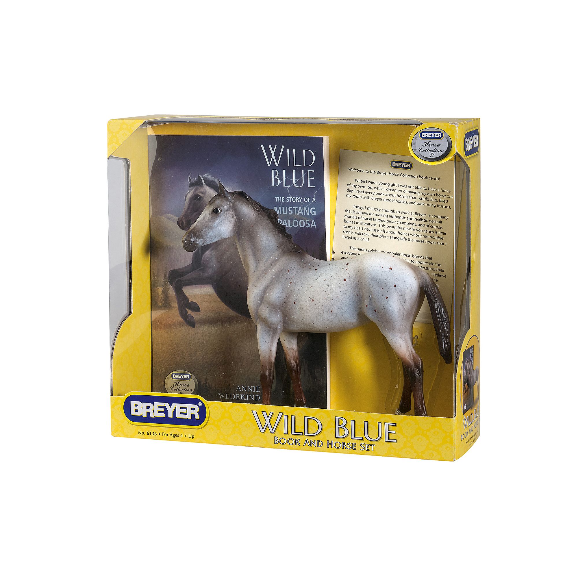 Breyer Wild Blue Horse Figurine & Book Set, Multicolor