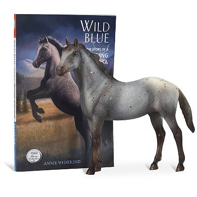 Breyer Wild Blue Horse Figurine and Book Set
