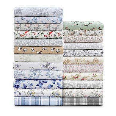 Laura Ashley Brushed Cotton Flannel Sheet Set