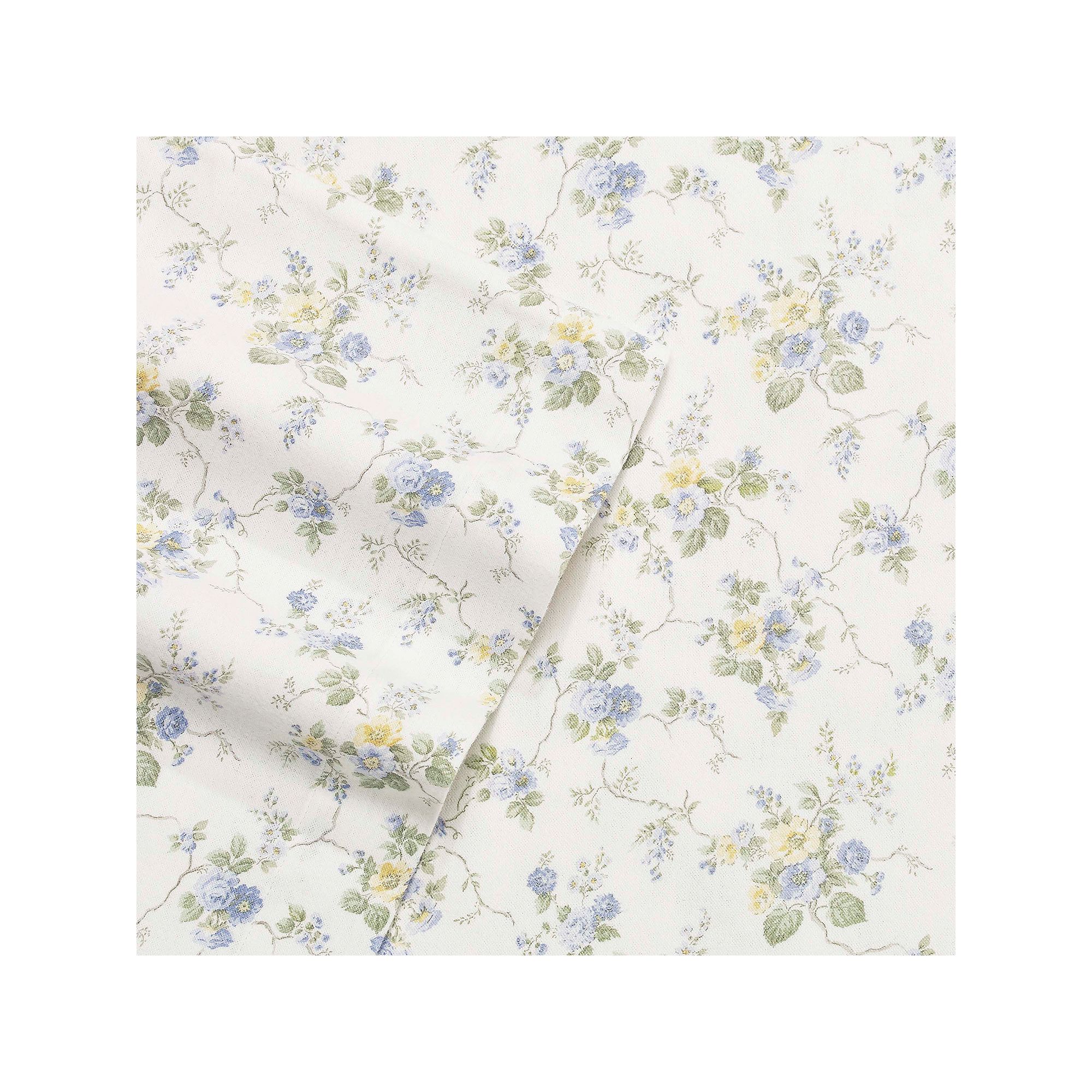 Laura Ashley Brushed Cotton Flannel Sheet Set, Le Fleur
