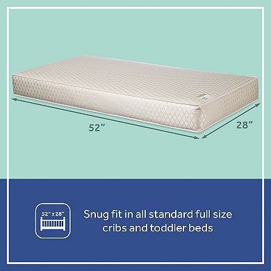 Sealy Soybean Plush Foam Core Crib Mattress