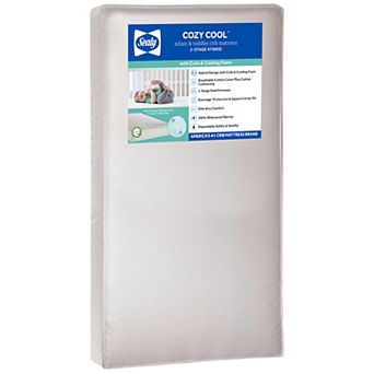 Sealy Cozy Cool Hybrid 2-Stage Coil & Gel Crib Mattress