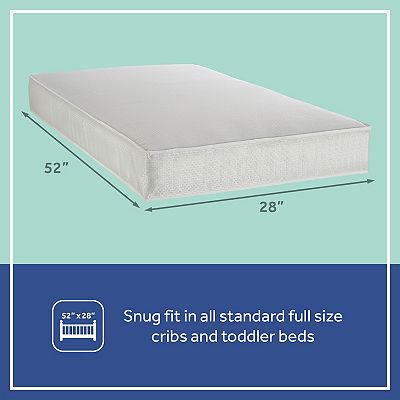 Sealy Cozy Cool Hybrid 2-Stage Coil Gel Crib Mattress