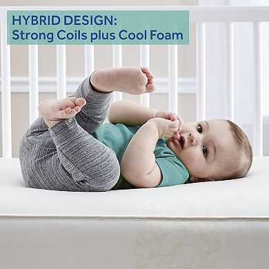 Sealy Cozy Cool Hybrid 2-Stage Coil & Gel Crib Mattress