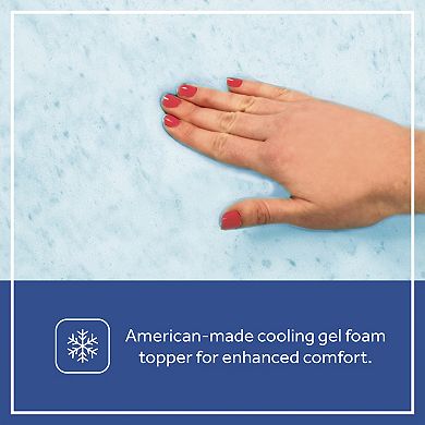 Sealy Cozy Cool Hybrid 2-Stage Coil & Gel Crib Mattress