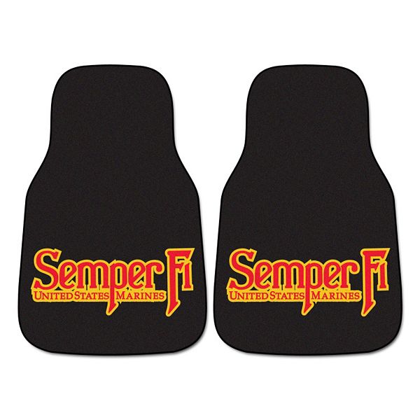 FANMATS 2pk. US Marine Corps Carpeted Car Floor Mats