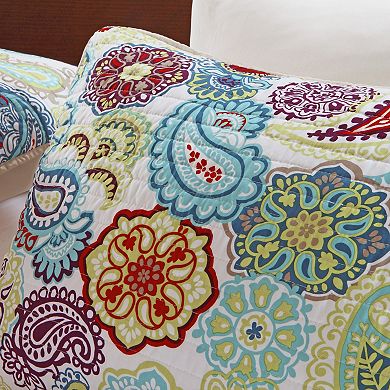 Intelligent Design Asha Reversible Quilt Set with Shams and Decorative Pillows