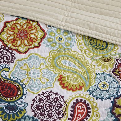 Intelligent Design Asha Reversible Quilt Set with Shams and Decorative Pillows