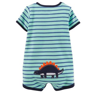 Baby Boy Carter's Striped Applique Creeper