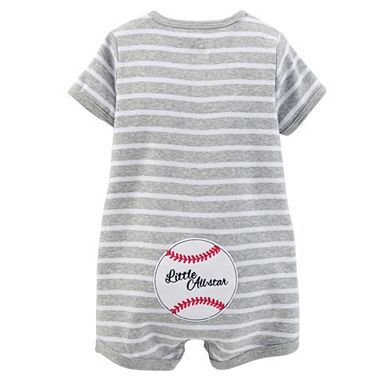 Baby Boy Carter's Striped Applique Creeper