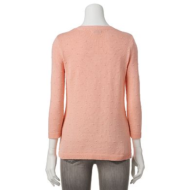 Women's Croft & Barrow® Swiss Dot Sweater