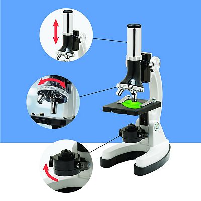 Discovery #Mindblown Microscope Set 48-Piece with Durable Metal