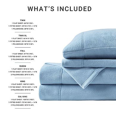 True North by Sleep Philosophy Microfleece Ultra Soft Sheet Set