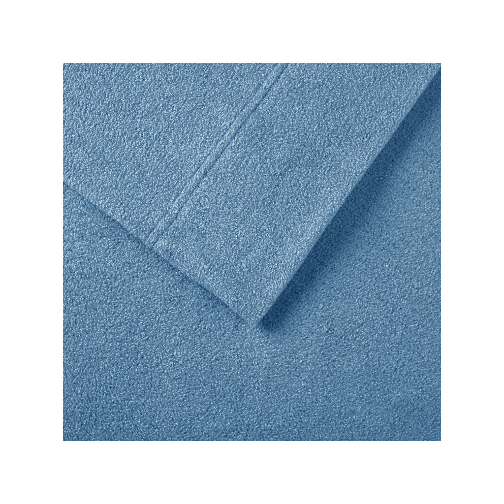Sleep Philosophy Microfleece Ultra Soft Sheet Set, Blue