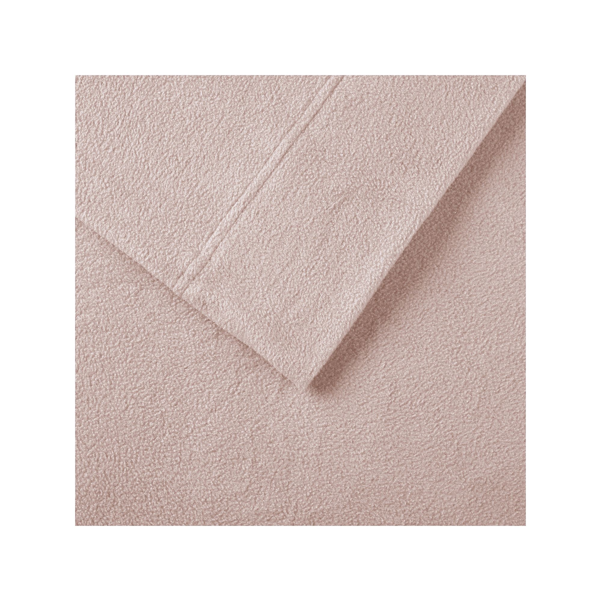 Sleep Philosophy Microfleece Ultra Soft Sheet Set, Blush