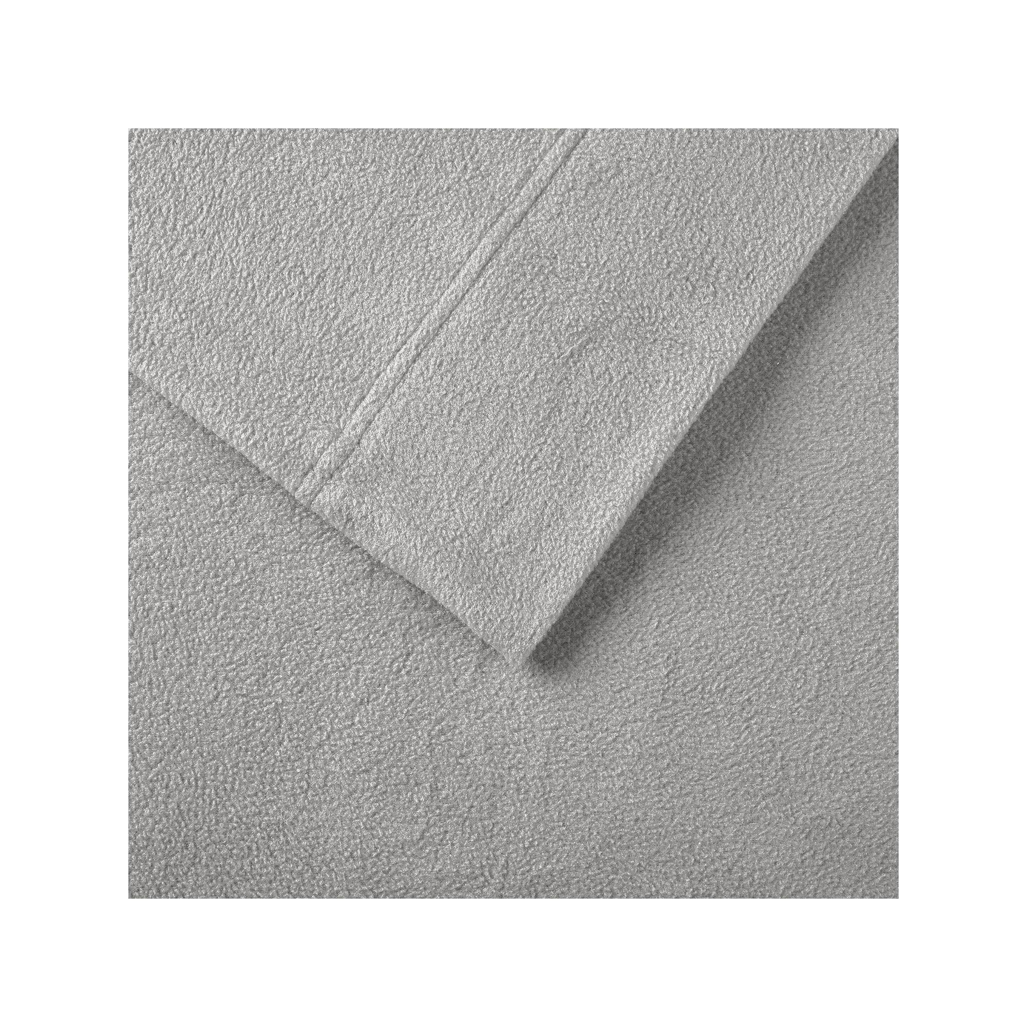 Sleep Philosophy Microfleece Ultra Soft Sheet Set, Gray