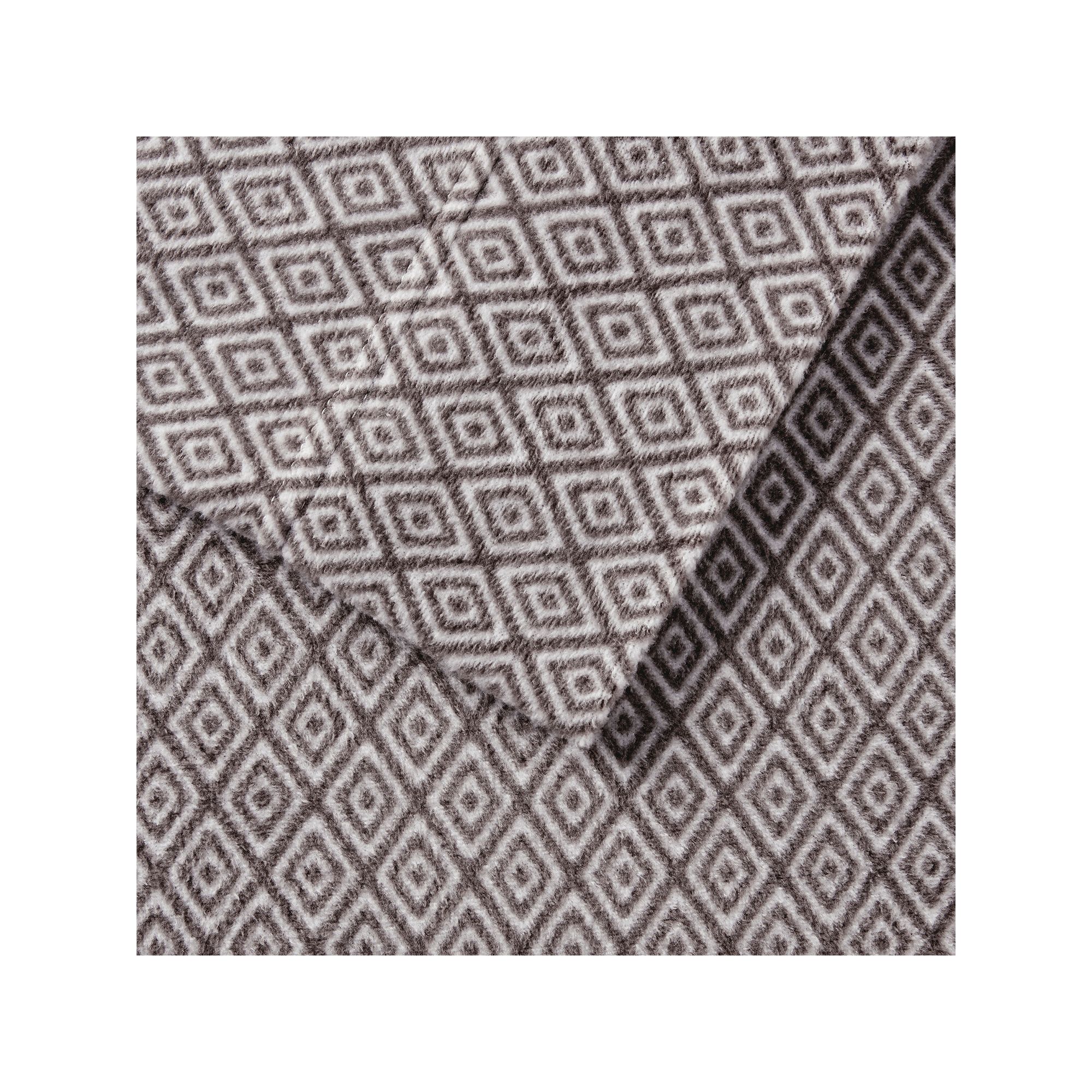 Sleep Philosophy Microfleece Ultra Soft Sheet Set, Gray Diamond