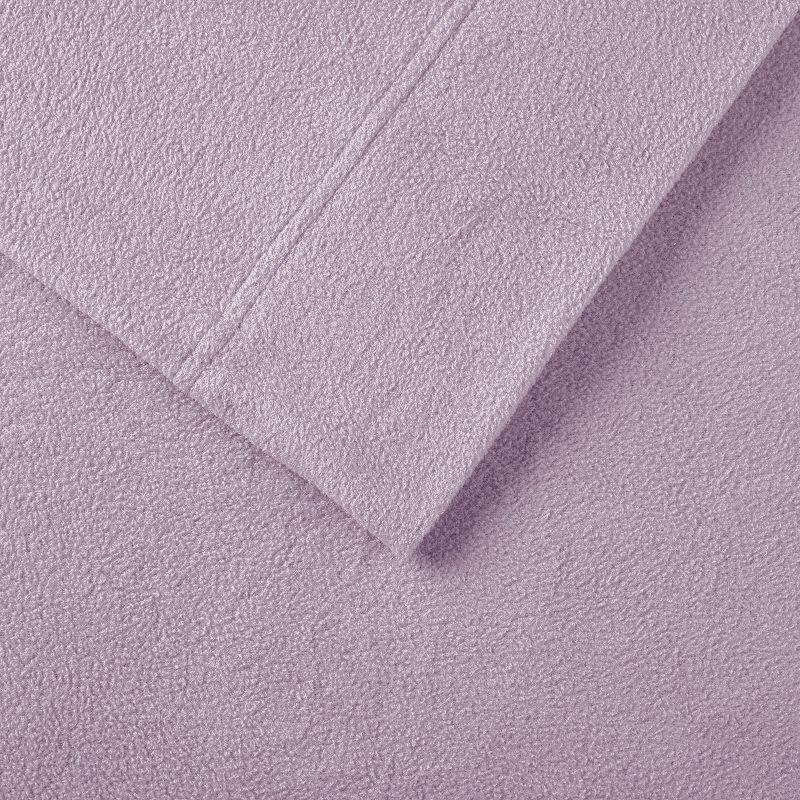 True North by Sleep Philosophy Microfleece Sheet Set, Purple, Twin