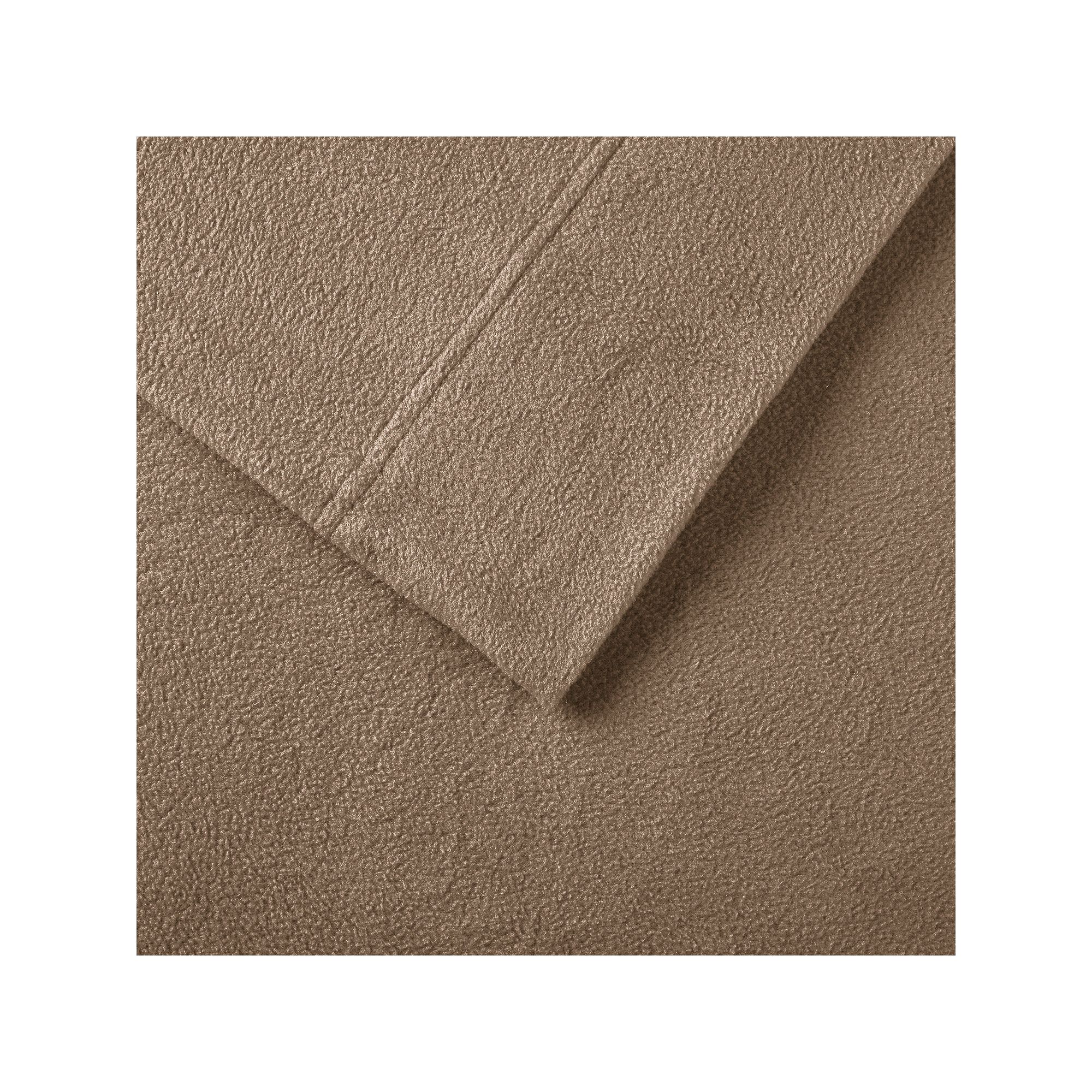 Sleep Philosophy Microfleece Ultra Soft Sheet Set, Mink