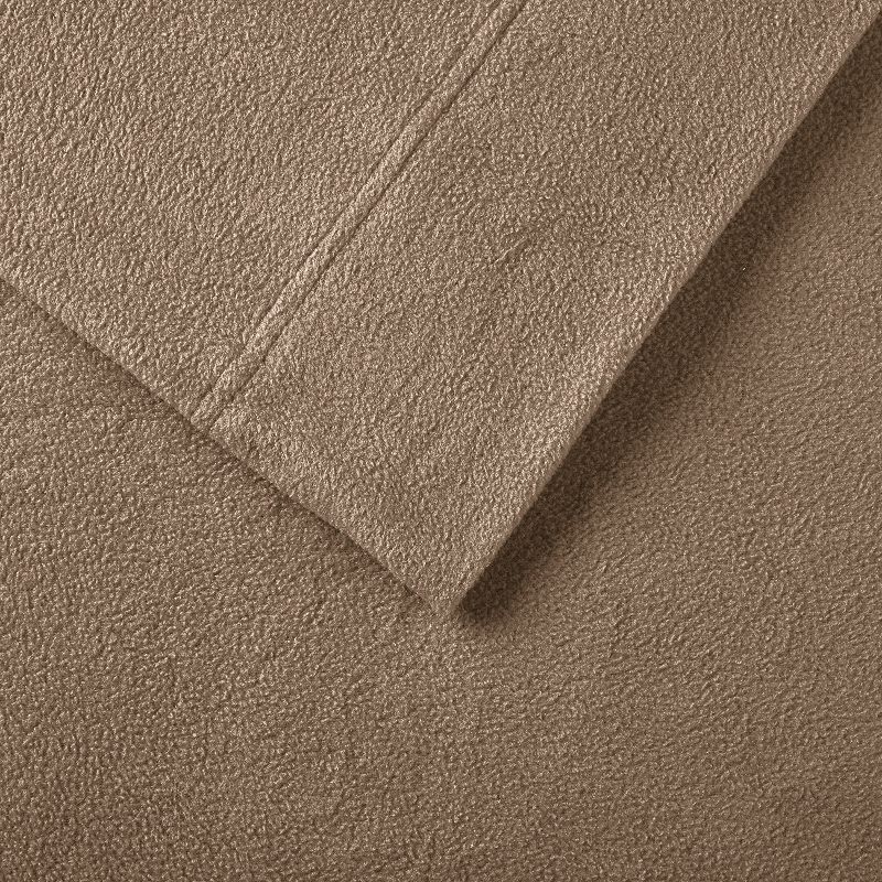 True North by Sleep Philosophy Microfleece Sheet Set, Brown, TWINXL SET