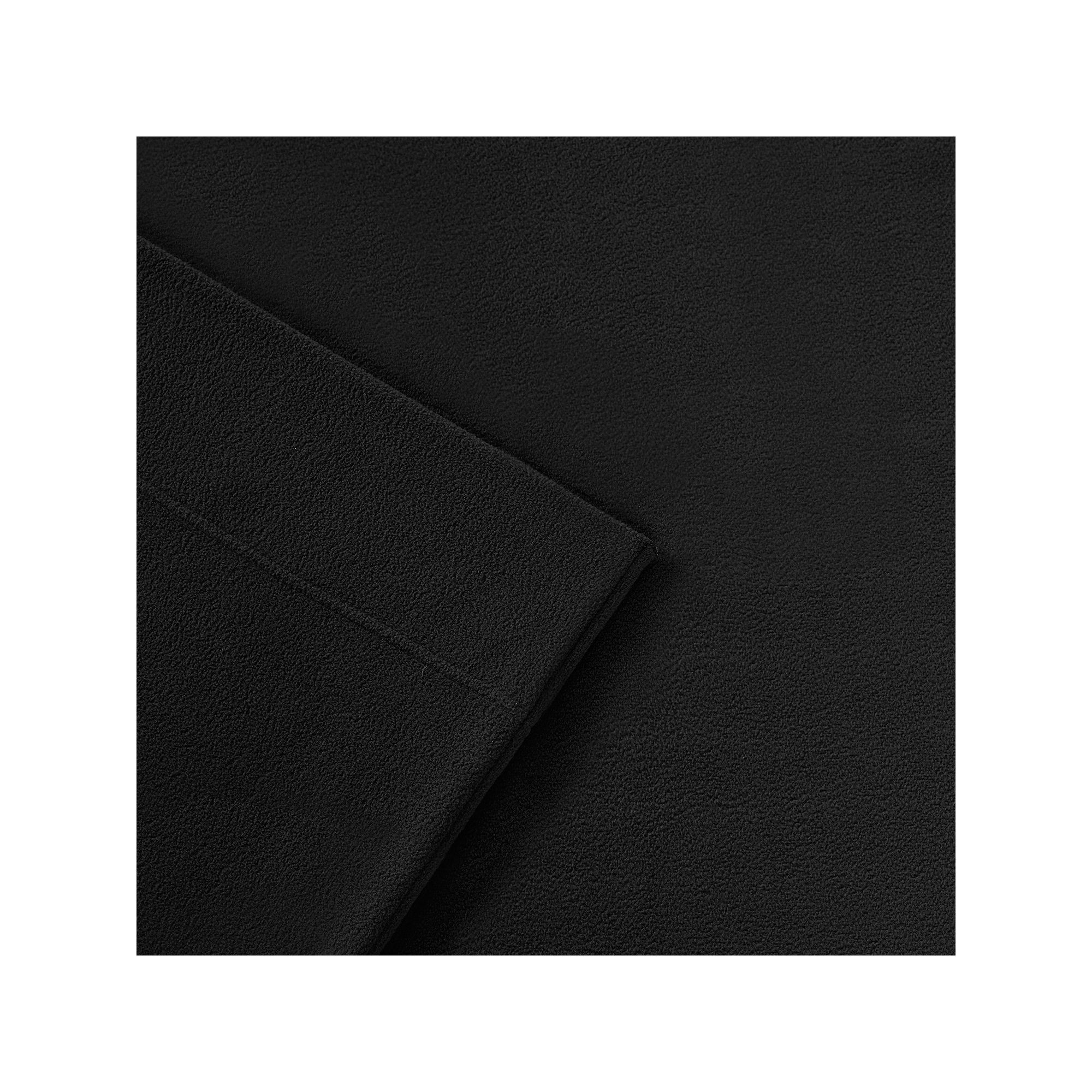 Sleep Philosophy 3M Scotchgard Performance Fleece Sheet Set, Black