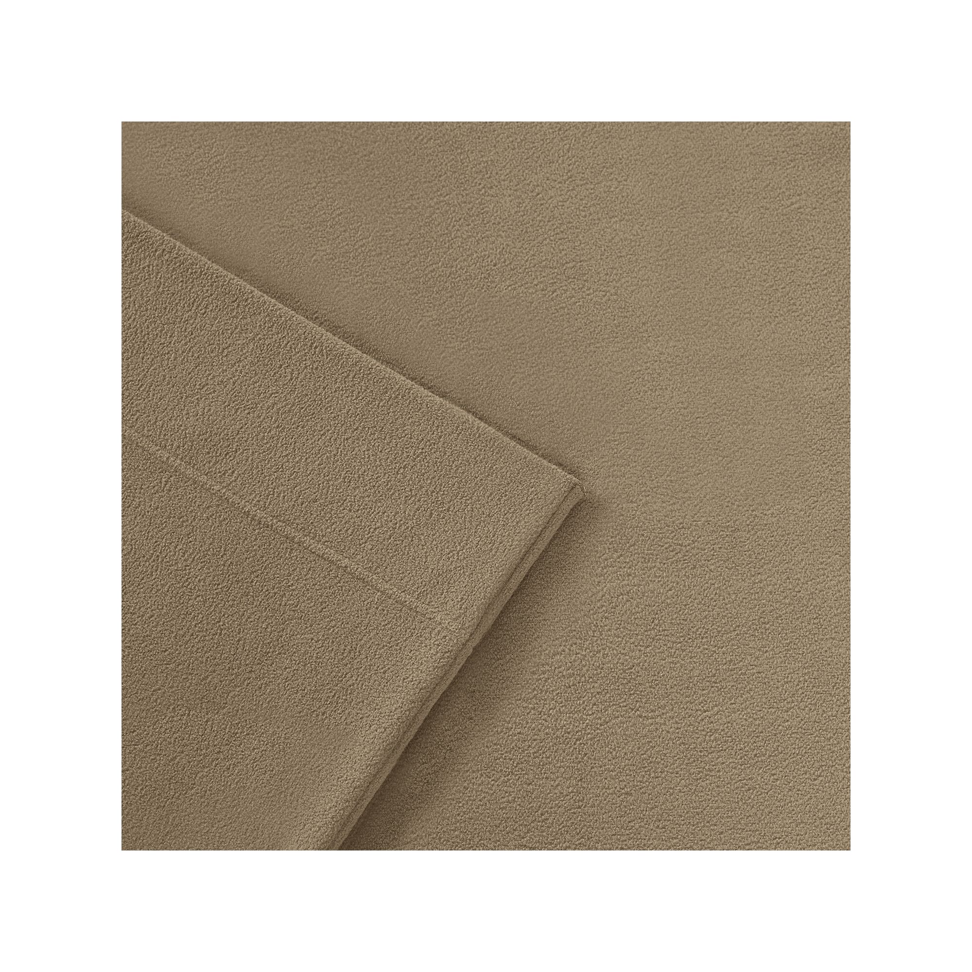 Sleep Philosophy 3M Scotchgard Performance Fleece Sheet Set, Brown