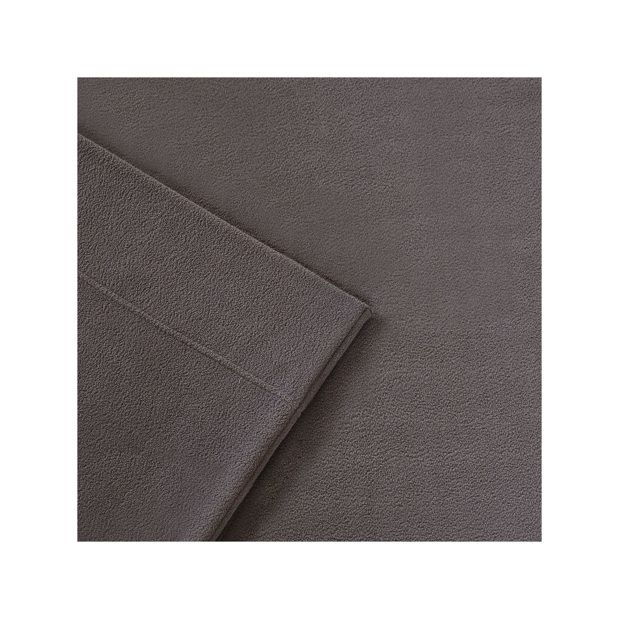 Sleep Philosophy 3M Scotchgard Performance Fleece Sheet Set, Gray