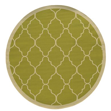 StyleHaven River Geometric Lattice Indoor Outdoor Rug