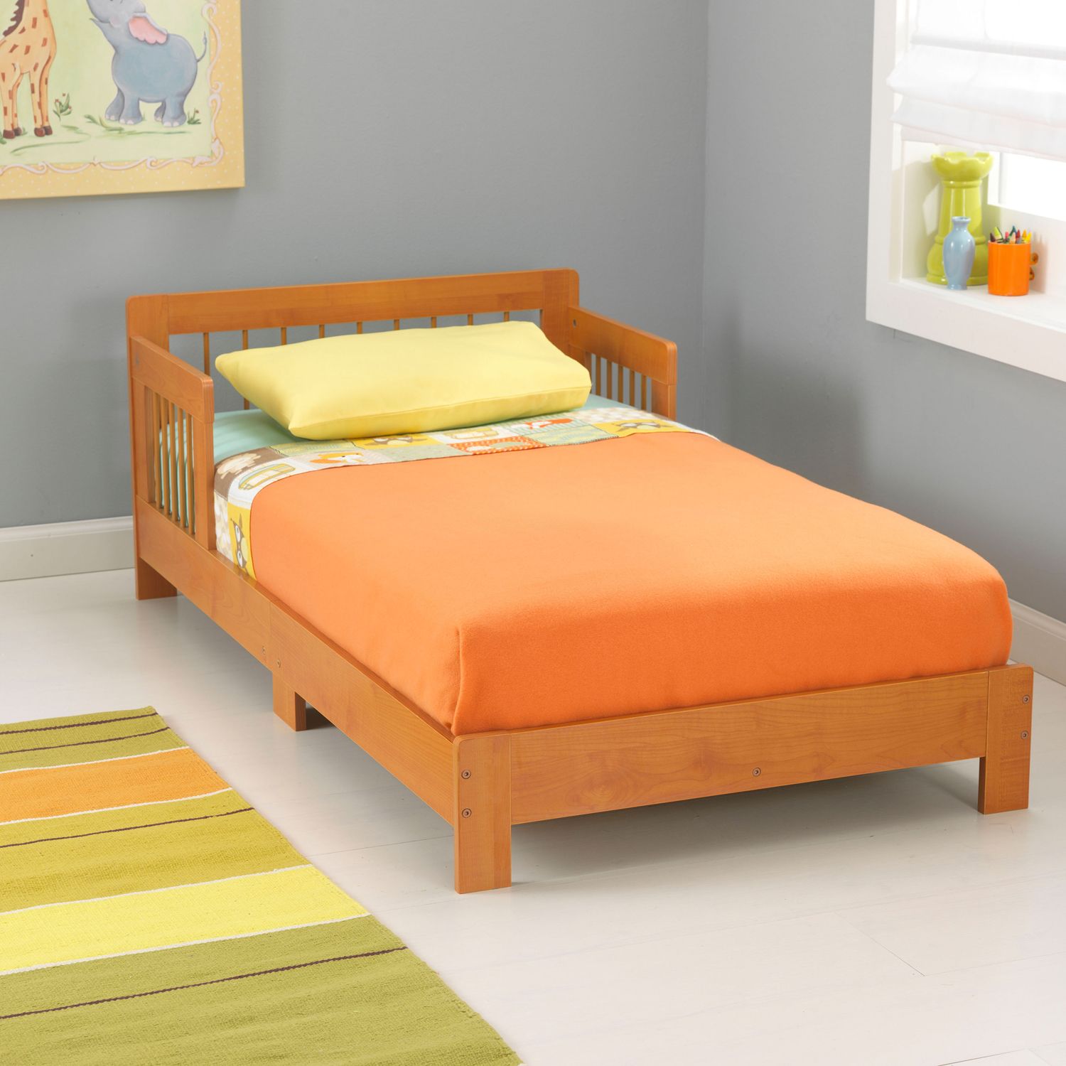 KidKraft Houston Toddler Bed   2034390 Honey