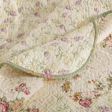 Greenland Home Fashions Bliss Floral Reversible Quilt Set