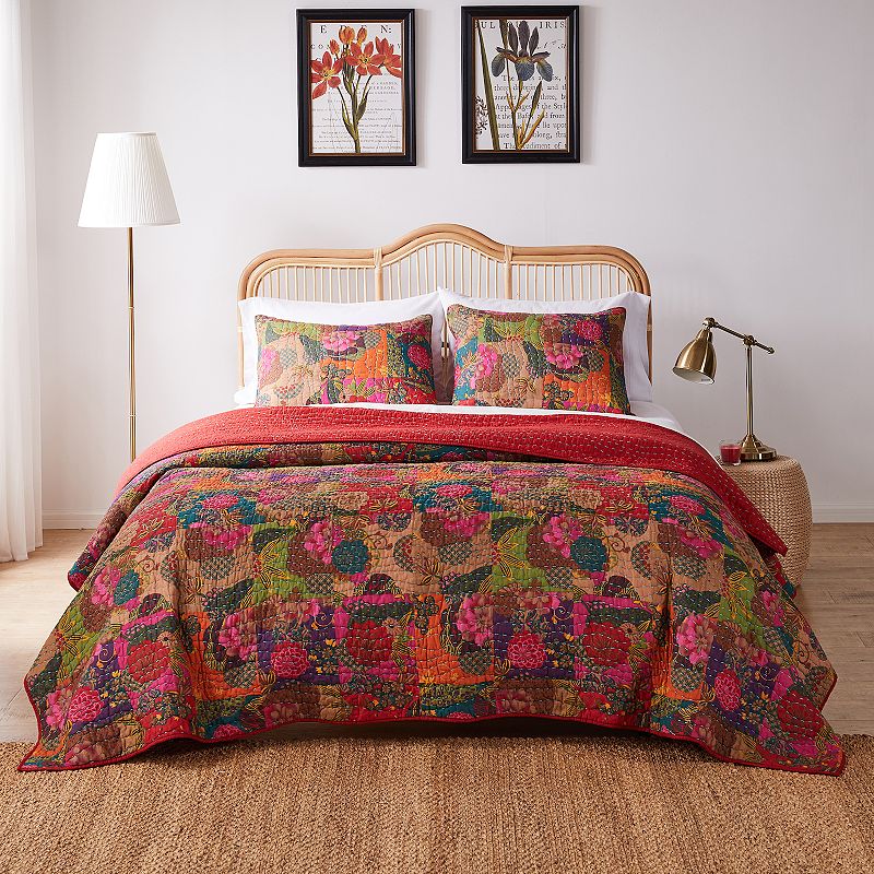 94311543 Greenland Home Fashions Jewel Reversible Quilt Set sku 94311543