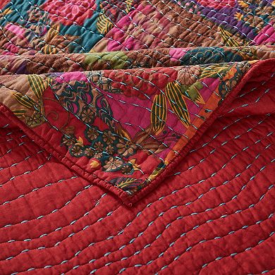 Greenland Home Fashions Jewel Reversible Quilt Set