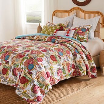 Greenland Home Fashions Jewel Reversible Quilt Set