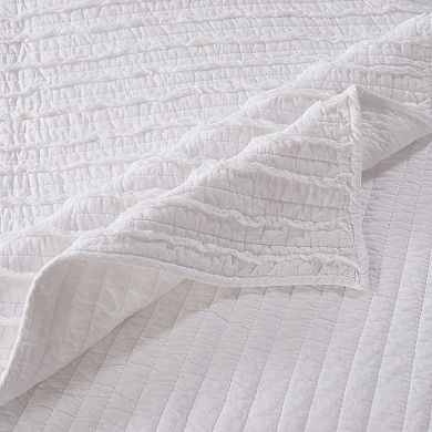 Ruffled Reversible Quilt Set