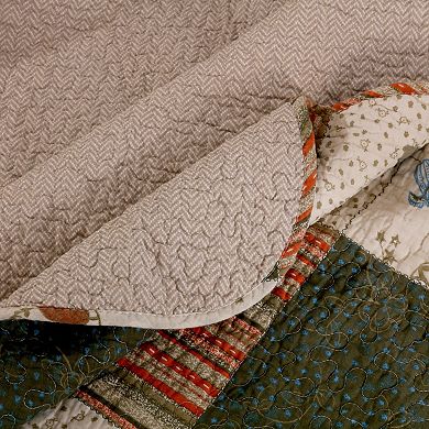 Greenland Home Fashions Sedona Patchwork Quilt Set