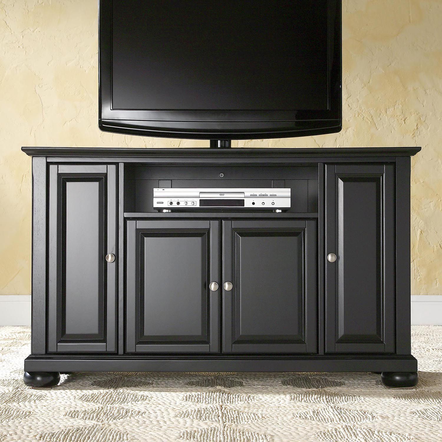 Crosley Furniture Alexandria Large TV Stand   2034634 Black