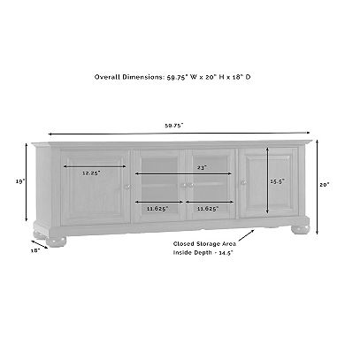 Crosley Alexandria Low Profile TV Stand