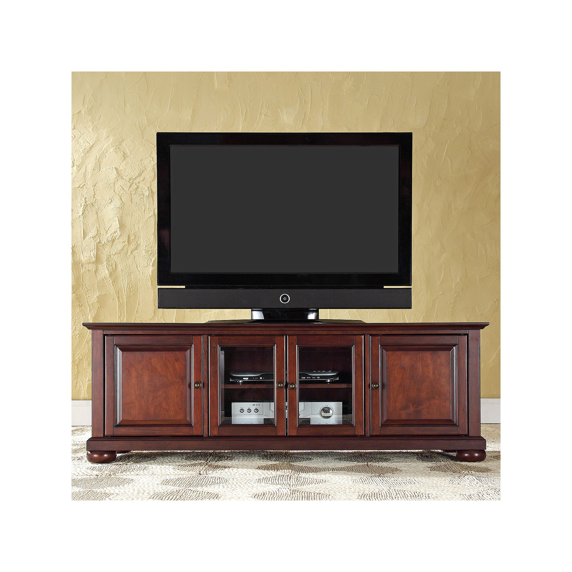 Crosley Alexandria Low Profile TV Stand, Brown