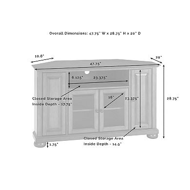 Crosley Alexandria Corner TV Stand
