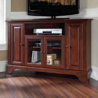 Crosley LaFayette Corner TV Stand