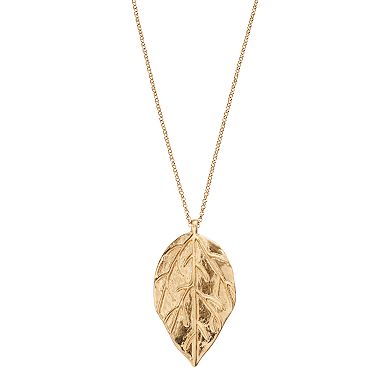 Mudd® Leaf Pendant Necklace