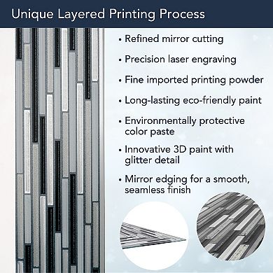 Head West Reeded Wall Mirror