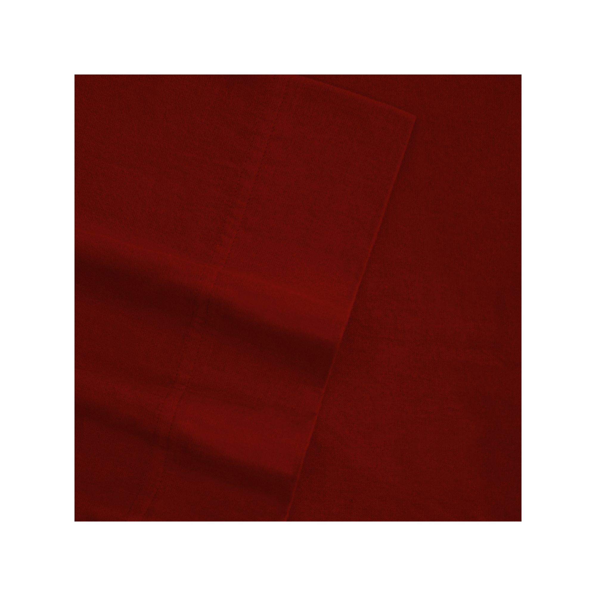 Tribeca Living Flannel Deep-Pocket Sheet Set, Red